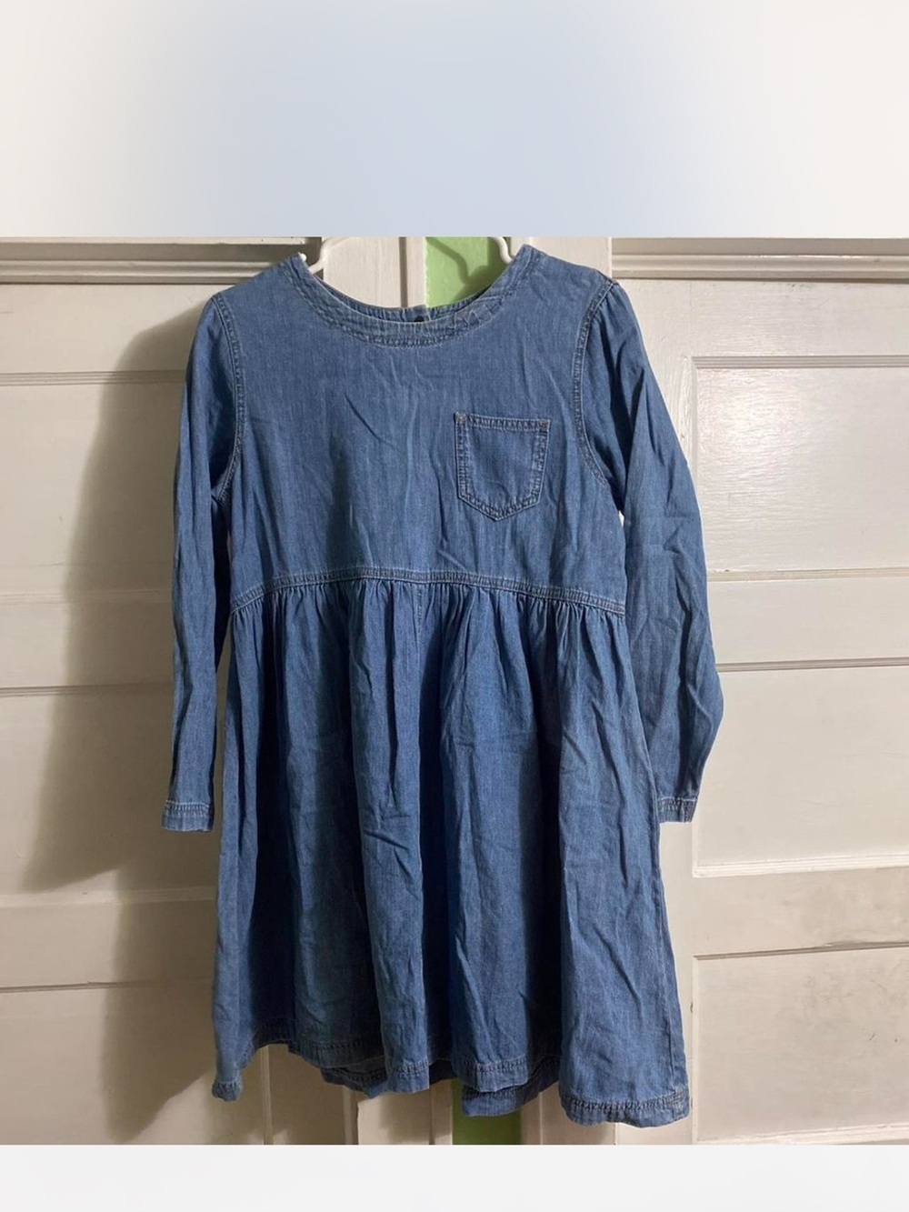 BDG Girls' Blue Long-Sleeve Denim Dress